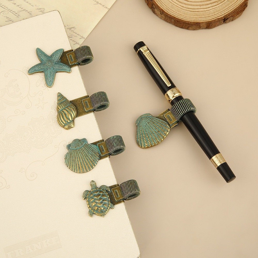 Stationery - 金属製ペンループホルダー紛失防止固定文具金属製ペンホルダー安全グリップ多機能スプリングペンクリップ