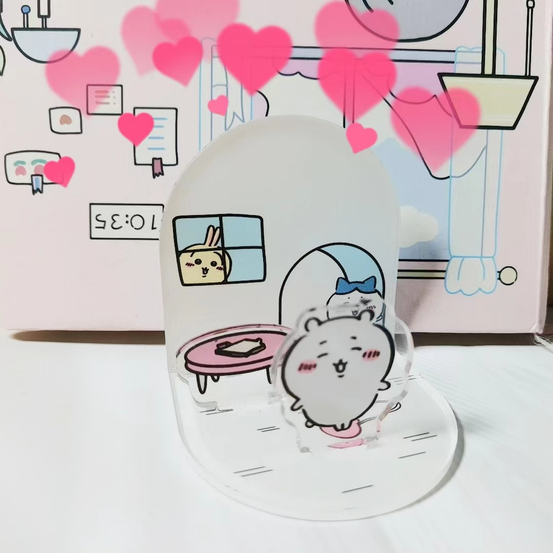 Desk Accessories - かわいい看板 アクリルデスクトップデコレーション 漫画デザイン DIY シンプルで丈夫なデスクトップピース 長野ちぃ