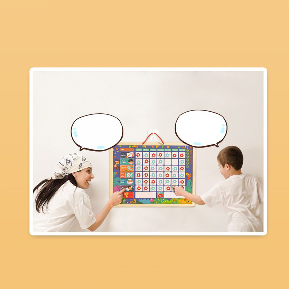 Kids Magnetic Reward Chart Board - 子供向けの教育用磁石式責任表、良好な行動記録ボード、幼児の自己規律を促すご褒美