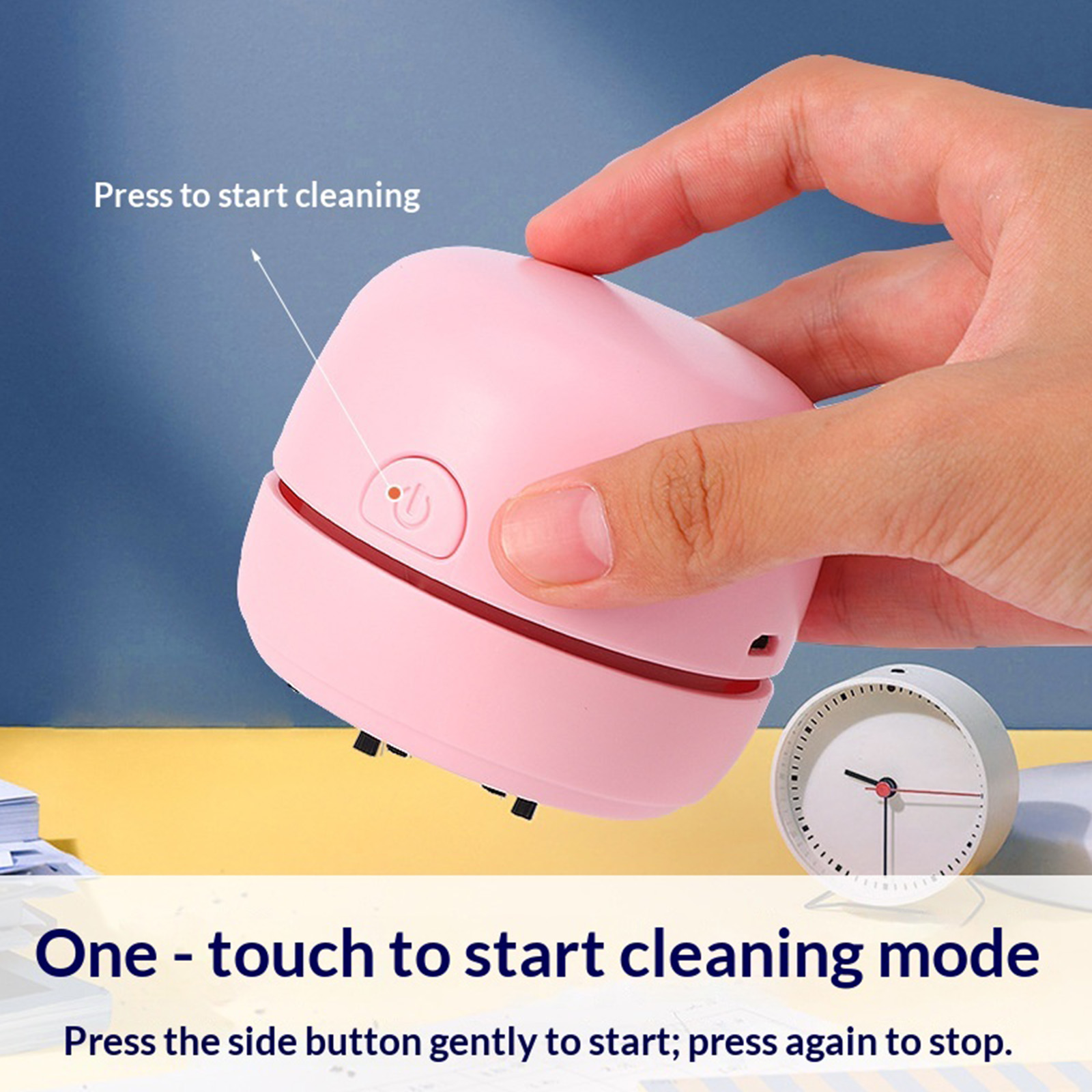コードレスで小型、卓上でも使えるハンディクリーナー。USB充 - Mini Desktop Vacuum Cleaner For Eraser Dust のレビューと価格