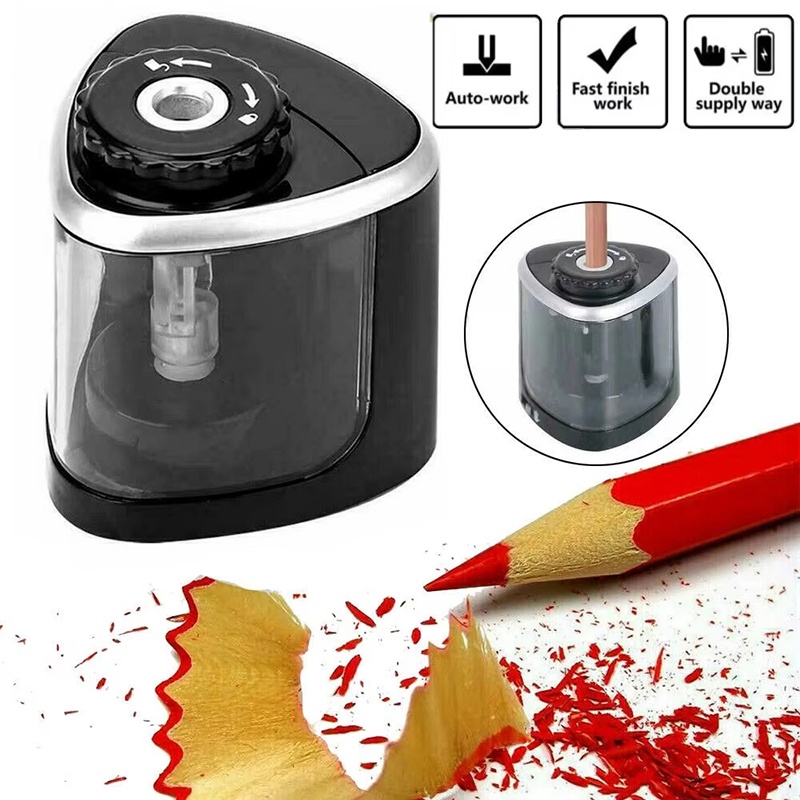 電動鉛筆削り器 ポータブル 自動 デスクトップ 6mm-8m - Electric Pencil Sharpener Usb のレビューと価格