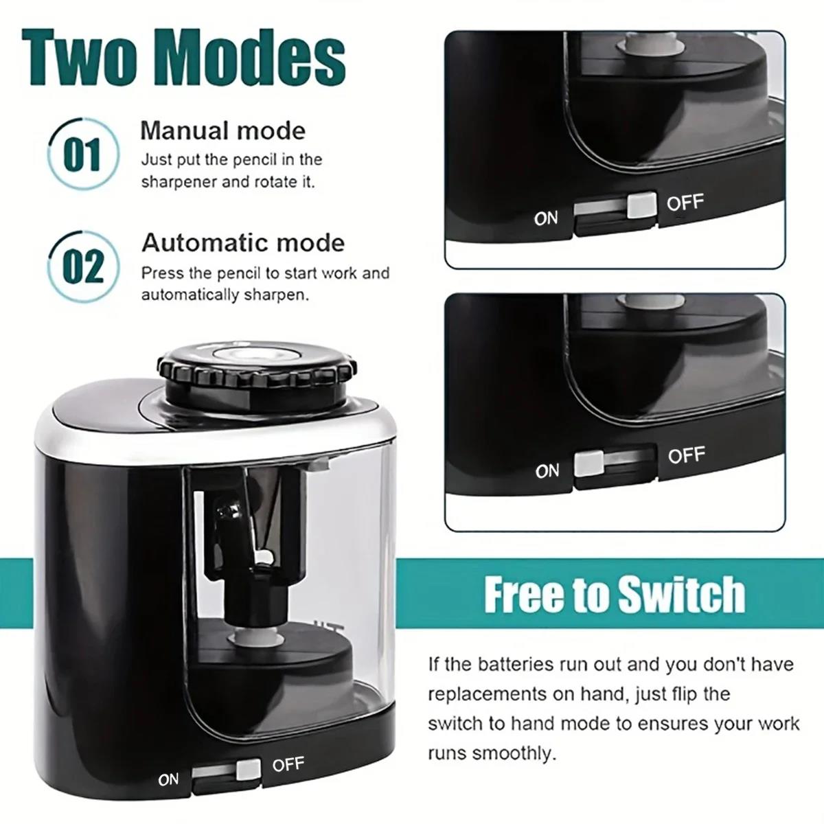 電動鉛筆削り器 ポータブル 自動 デスクトップ 6mm-8m - Electric Pencil Sharpener Usb のレビューと価格