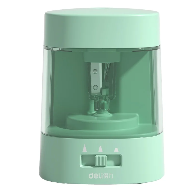 デリ VA3 グリーン USB電池式 デュアルドライブ 電動 - Electric Pencil Sharpener Usb のレビューと価格