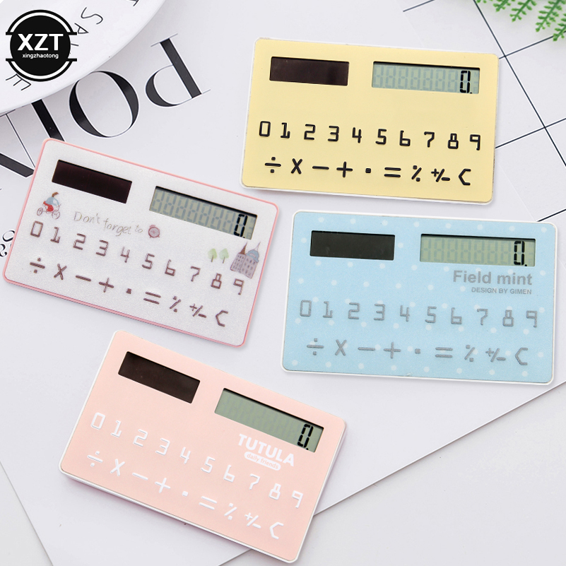 ポータブルカード計算機ミニソーラー電卓学生学用品ソーラーカー - Scientific Calculator For Secondary School のレビューと価格