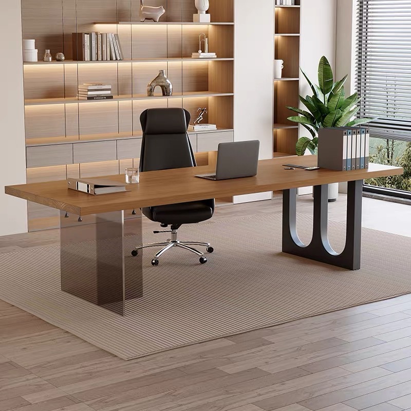 イタリア製アクリル製フローティング木製オフィスデスクモダンシ - Office Furniture のレビューと価格