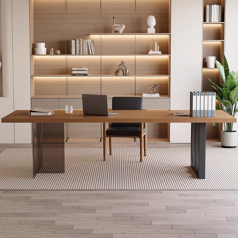 イタリア製アクリル製フローティング木製オフィスデスクモダンシ - Office Furniture のレビューと価格