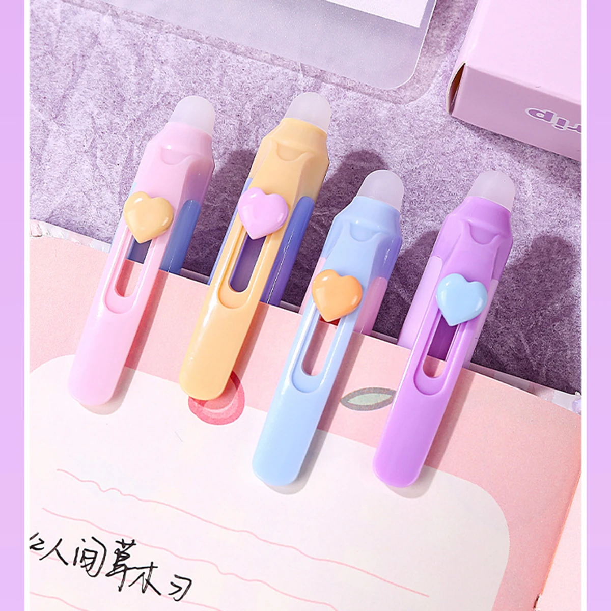 姿勢矯正に役立つ、消せるタイプのゲルインクボールペン12本セ - Retractable Eraser Pen Click のレビューと価格