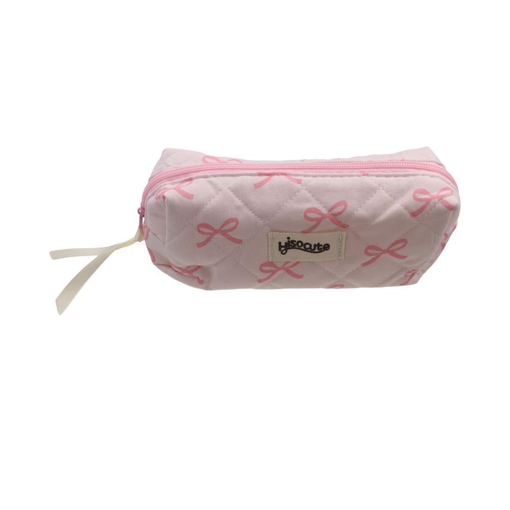 リボン付き文房具バッグ デスクトップ収納 大容量 韓国風ペン - Aesthetic Large Pencil Case Pouch のレビューと価格